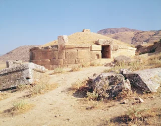 Ansicht eines Grabes mit einem Begräbnisraum, 2.-3. Jahrhundert